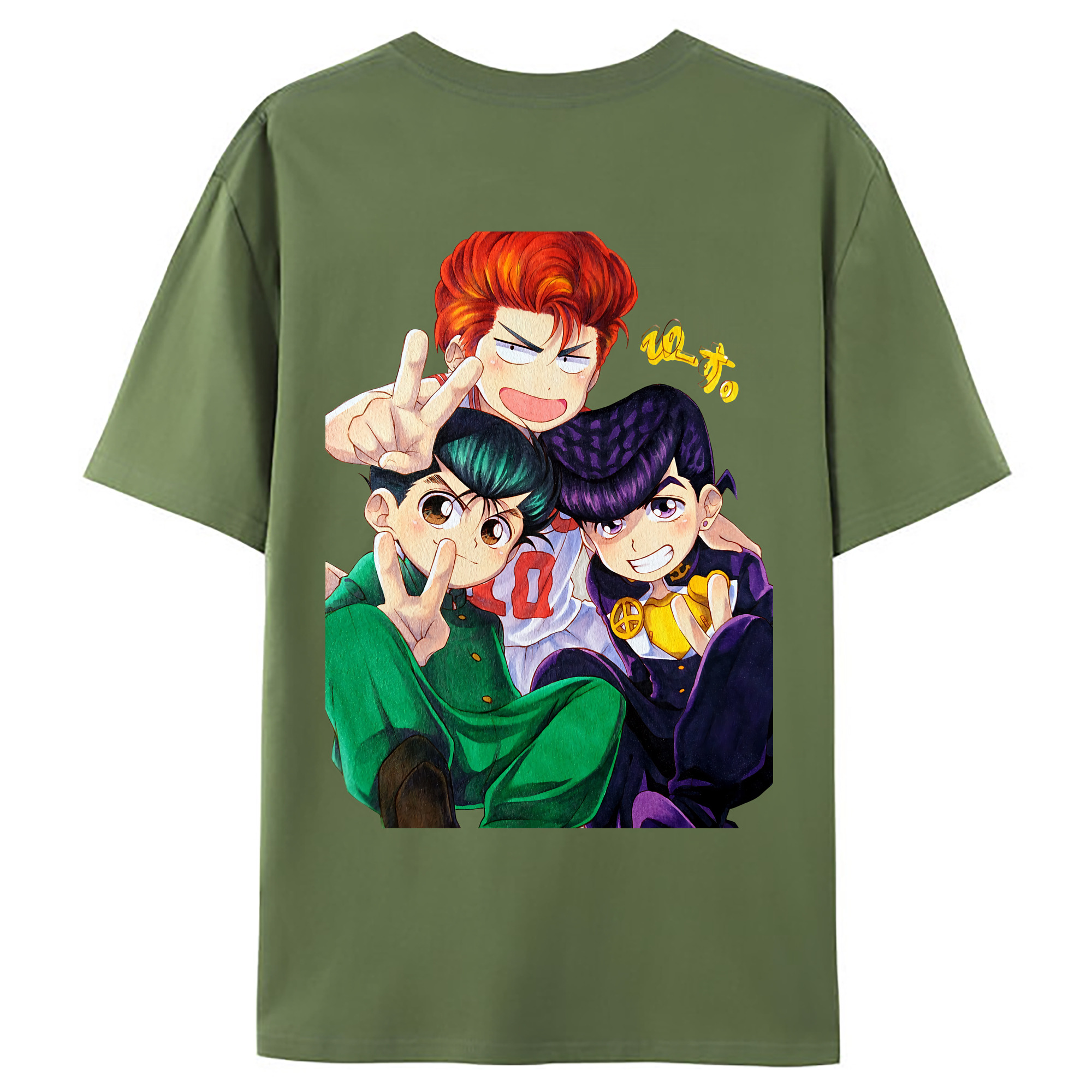 （画像用） SLAM DUNK／スラムダンク 綿100％ メンズ半袖Tシャツ（バックプリント） 通気性